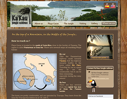 website design for Rancho Ecologico